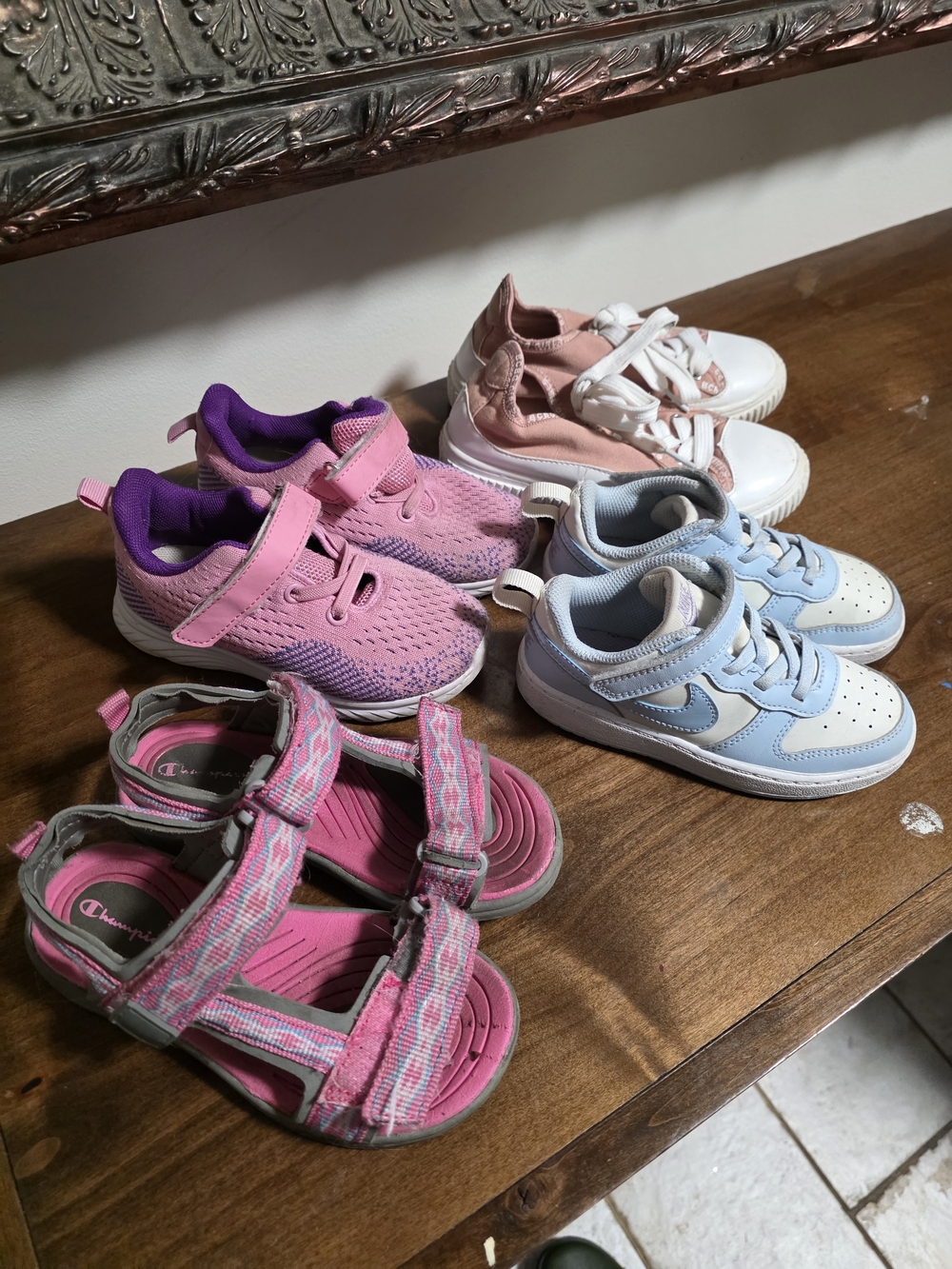Champion Kids Pink and Blue Shoe Collection - Mix of Sandals and Sneakers